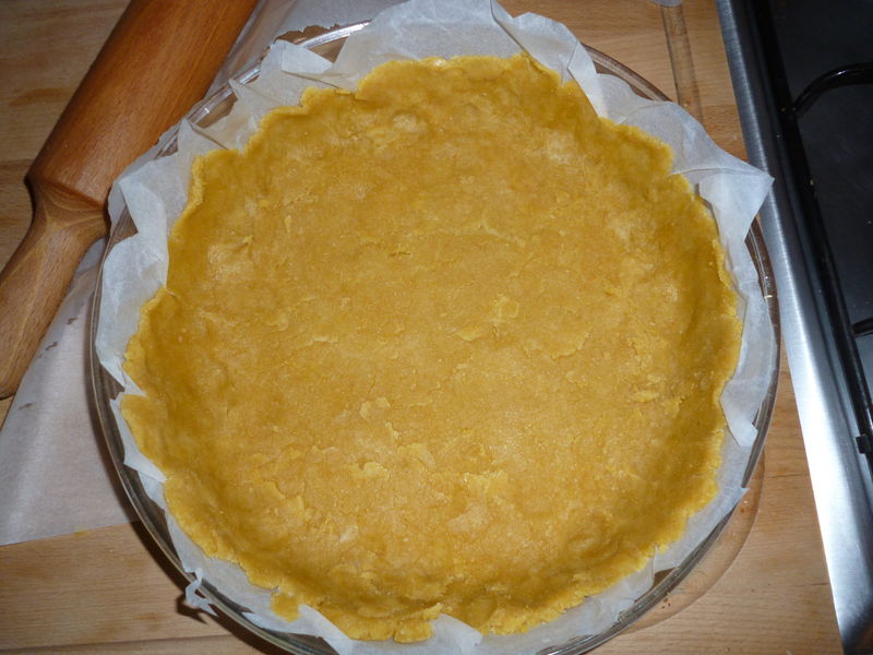 Pâte à tarte à la farine de pois chiche