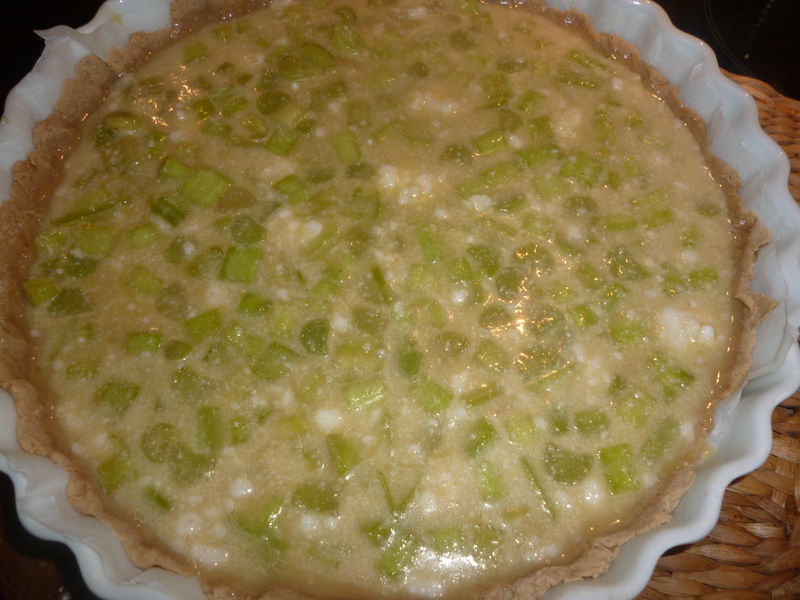 Tarte à La Rhubarbe Sans Lactose